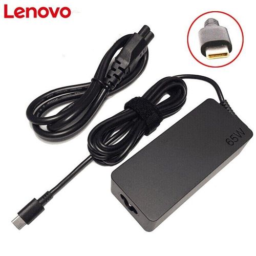 Share this product    Lenovo Replacement 65W USB Type C Adapter Fast Charger & Free AC Fused Power Cord, Color - Black