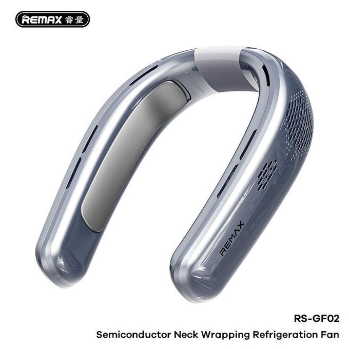 Remax RS-GF02 Semiconductor Neck Wrapping Refrigeration Fan Color: Ash