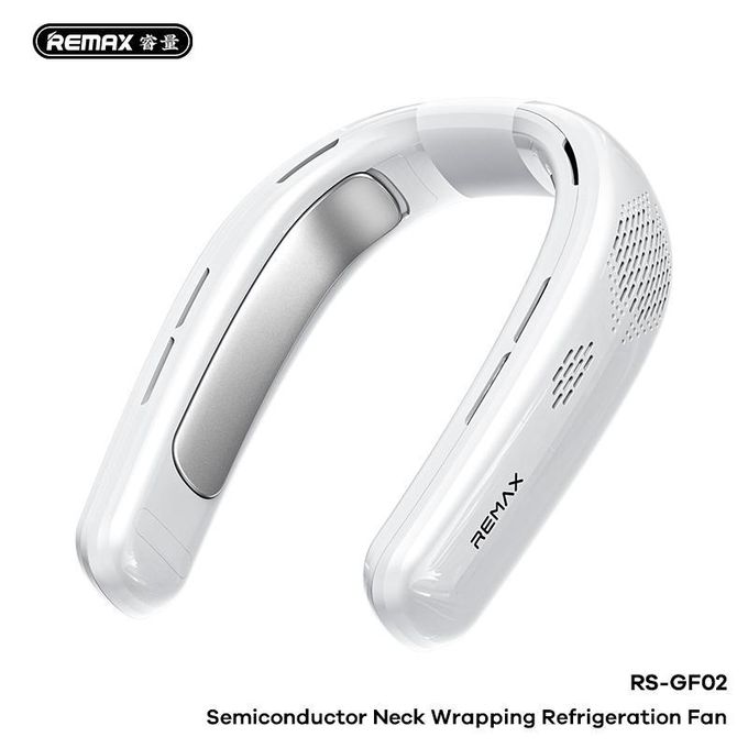 Remax RS-GF02 Semiconductor Neck Wrapping Refrigeration Fan Color: Ash